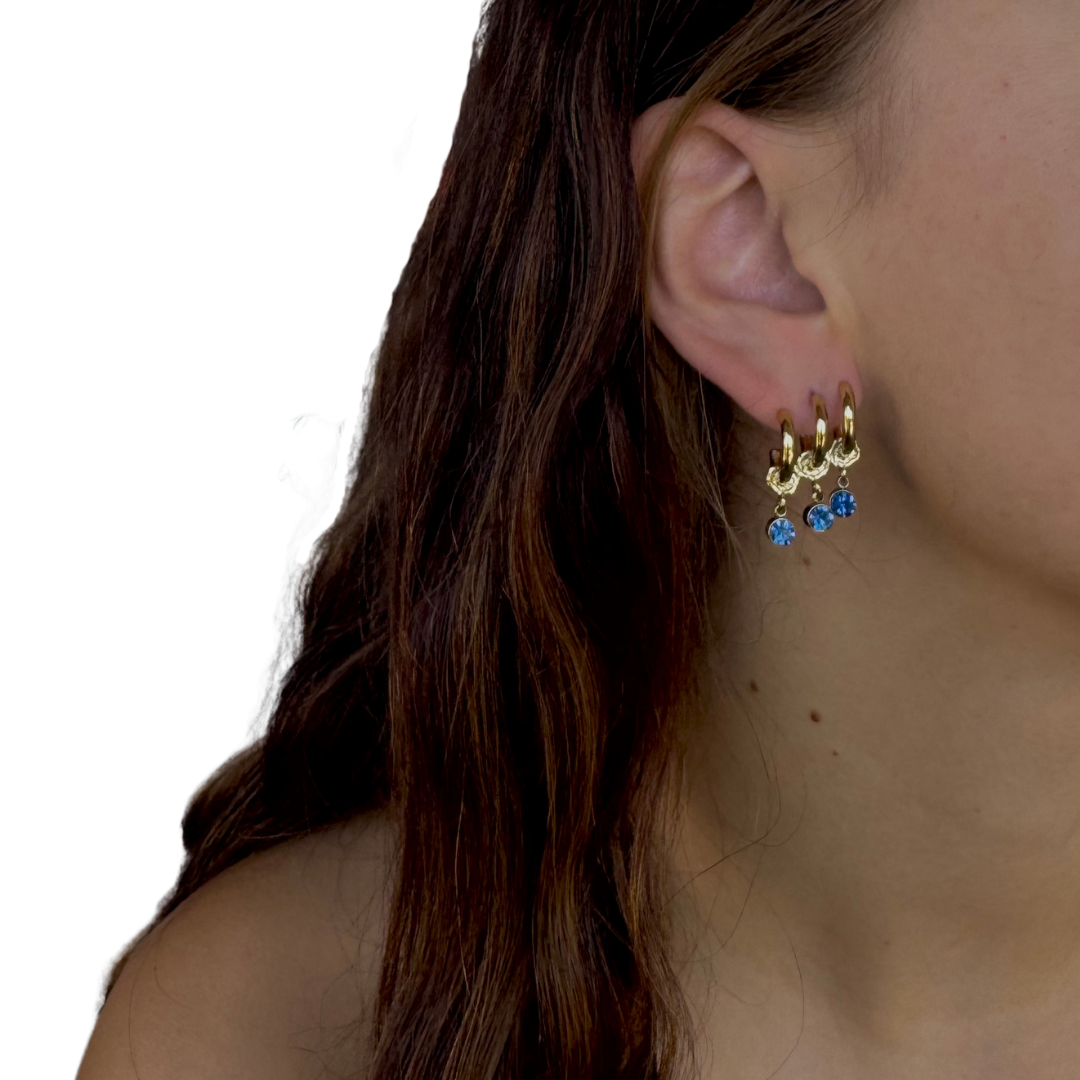 Boucles d'oreilles Aqua